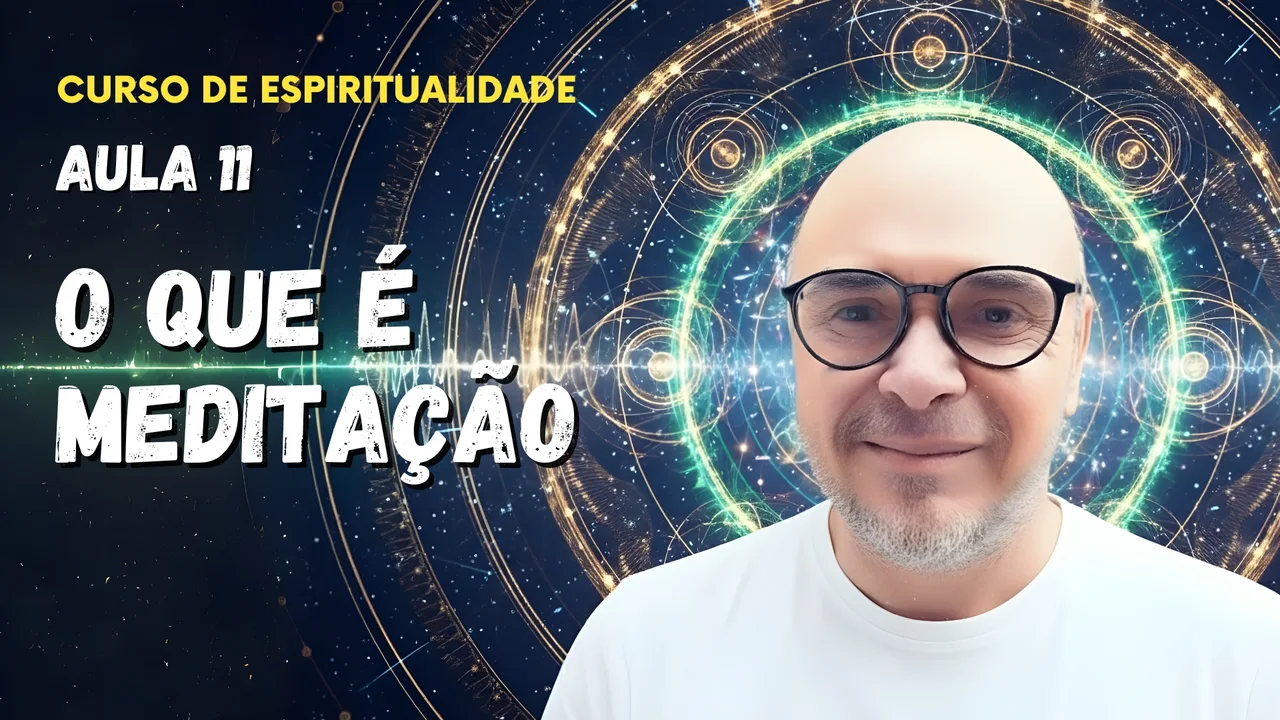 Professor Tibério Z na décima primeira aula do curso gratuito sobre meditação