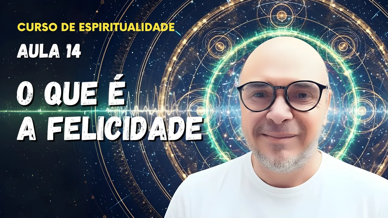Professor Tibério Z na décima quarta aula do curso gratuito sobre o que é felicidade