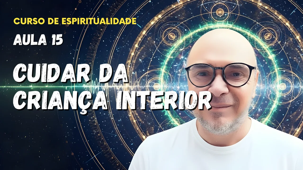 Professor Tibério Z na décima quinta aula do curso gratuito sobre como cuidar da criança interior