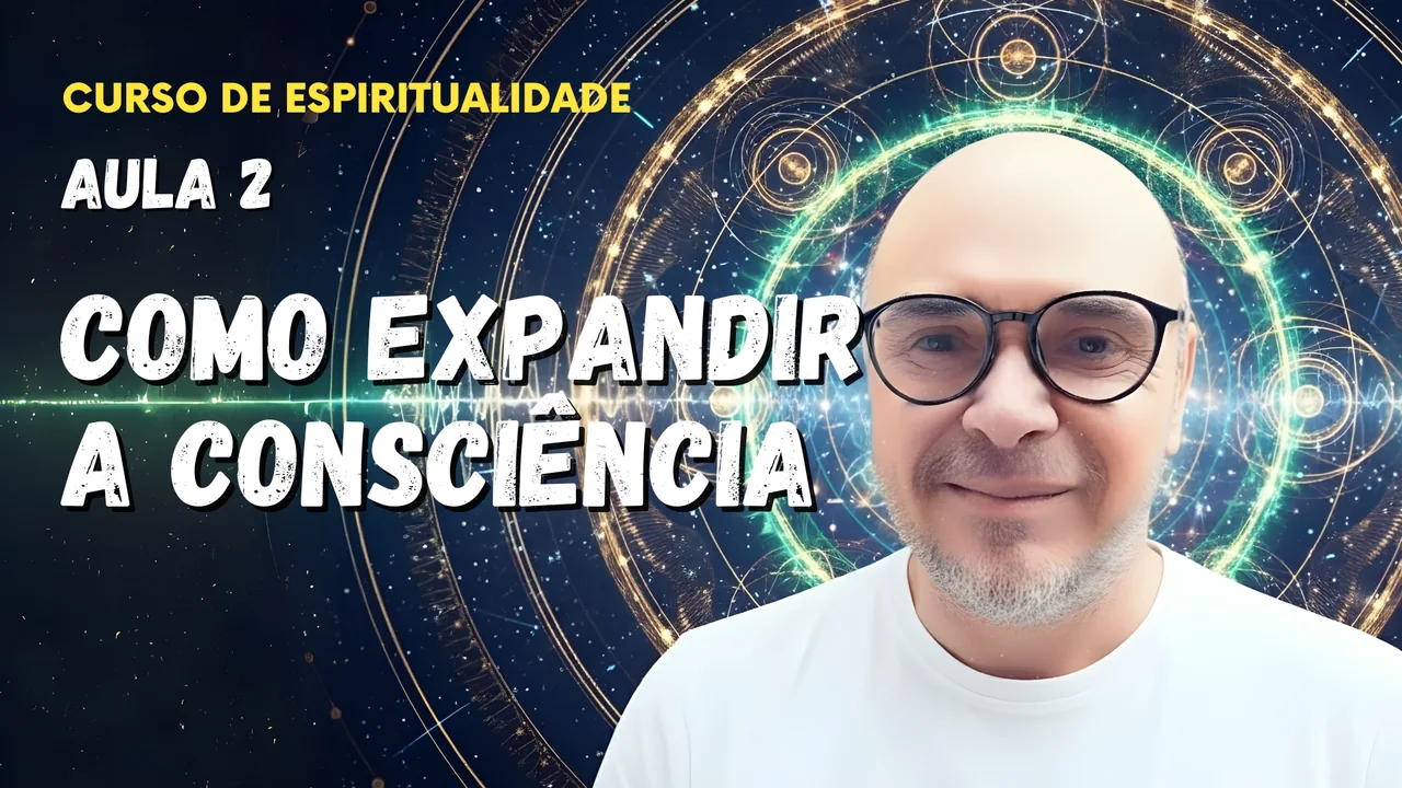 Professor Tibério Z na segunda aula do curso gratuito sobre expansão da consciência