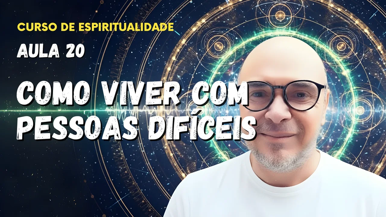 Professor Tibério Z na vigésima aula do curso gratuito sobre como viver com pessoas difíceis