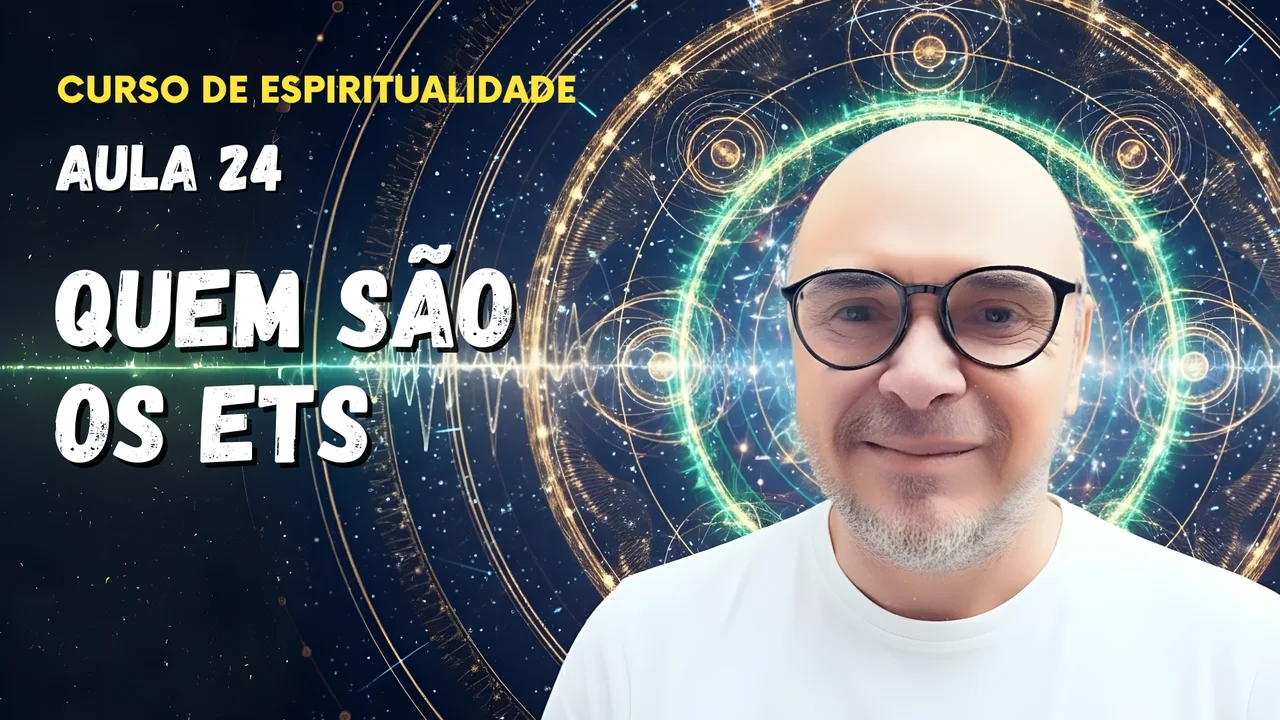 Professor Tibério Z na vigésima quarta aula do curso gratuito sobre extraterrestres