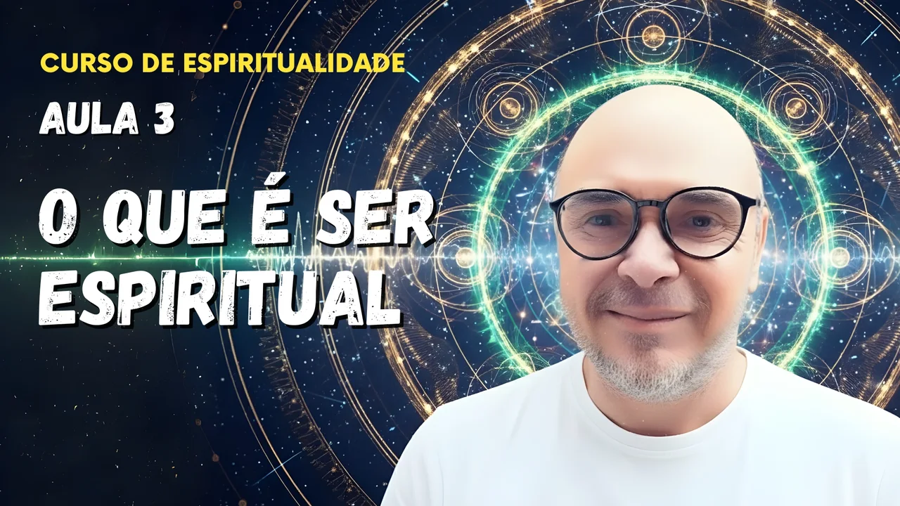 Professor Tibério Z na terceira aula do curso gratuito sobre o que é ser espiritual