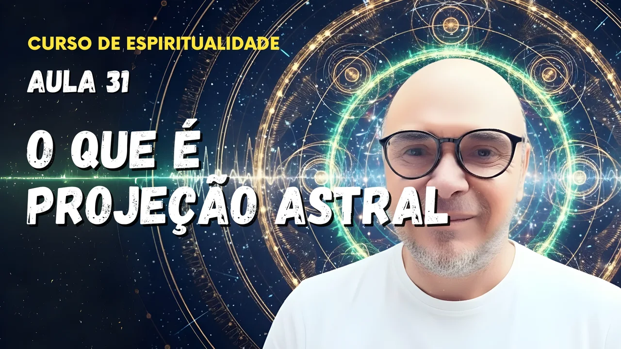 Professor Tibério Z na trigésima primeira aula do curso gratuito sobre projeção astral