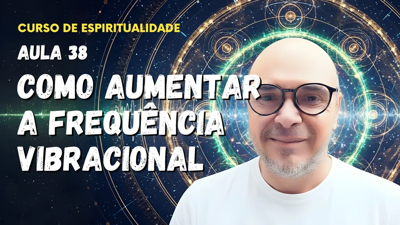 Professor Tibério Z na trigésima oitava aula do curso gratuito sobre como aumentar a frequência vibracional