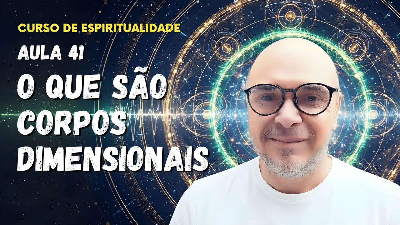 Professor Tibério Z na quadragésima primeira aula do curso gratuito sobre corpos dimensionais