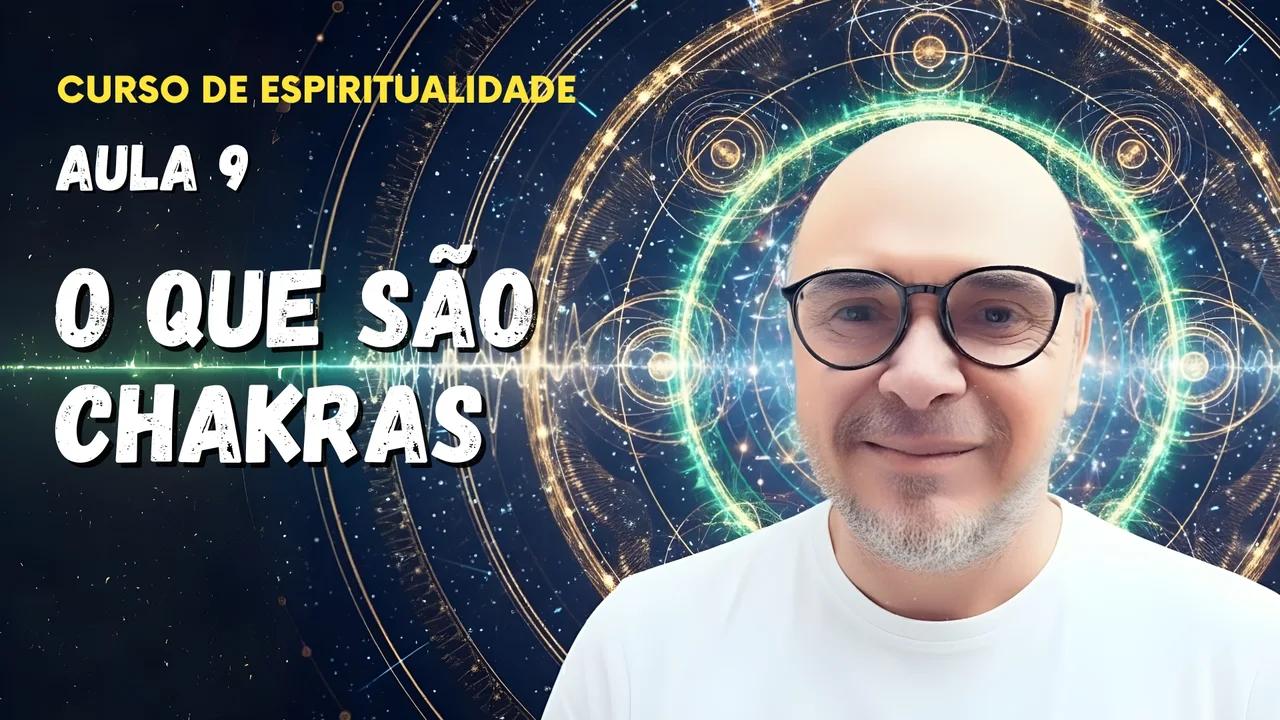 Professor Tibério Z na nona aula do curso gratuito sobre os chakras