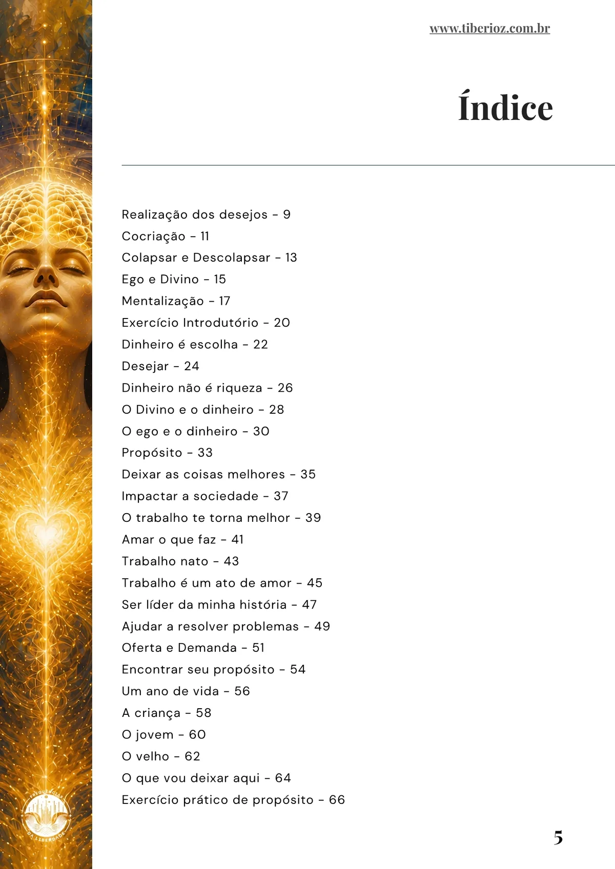 índice do Guia da Prosperidade e da Abundância