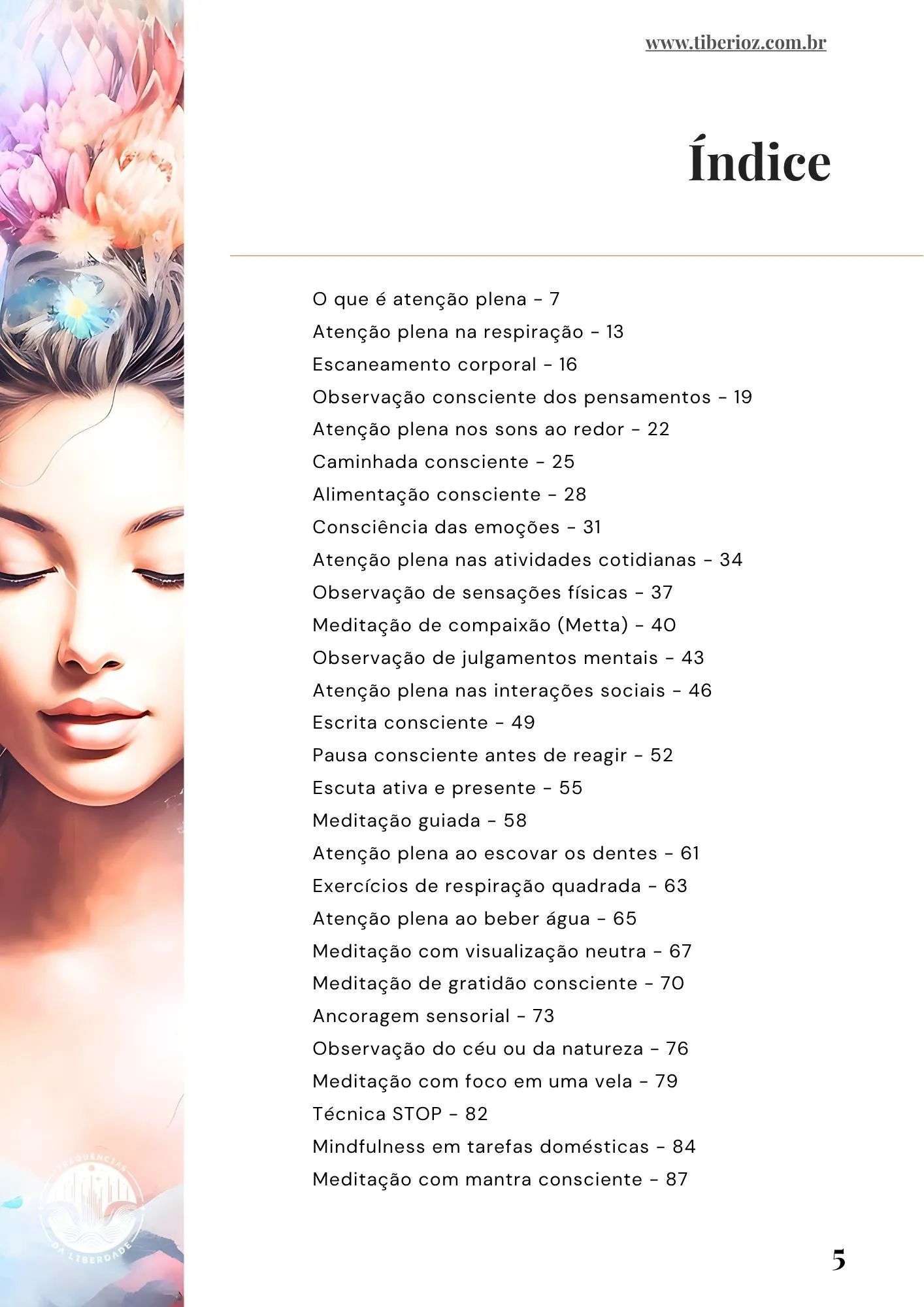 página interna do e-book 35 Exercícios de Atenção Plena Mindfulness