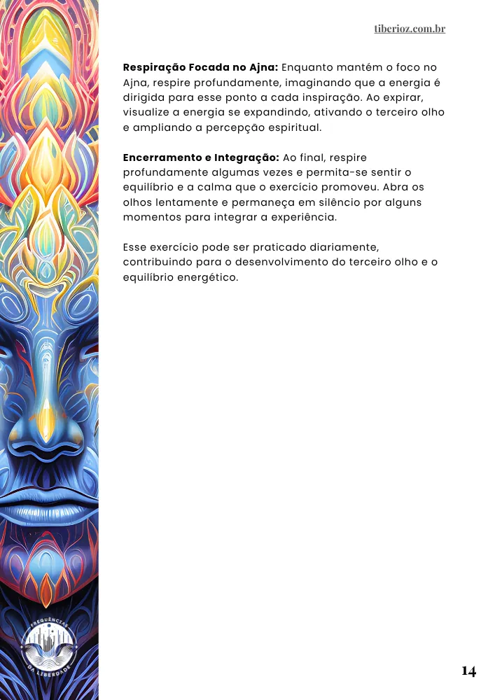 página interna do e-book 40 Exercícios Para Abrir o Terceiro Olho