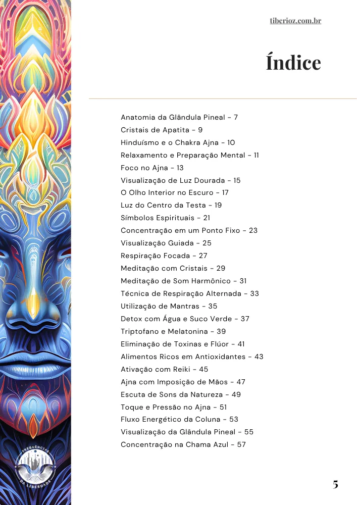 página interna do e-book 40 Exercícios Para Abrir o Terceiro Olho