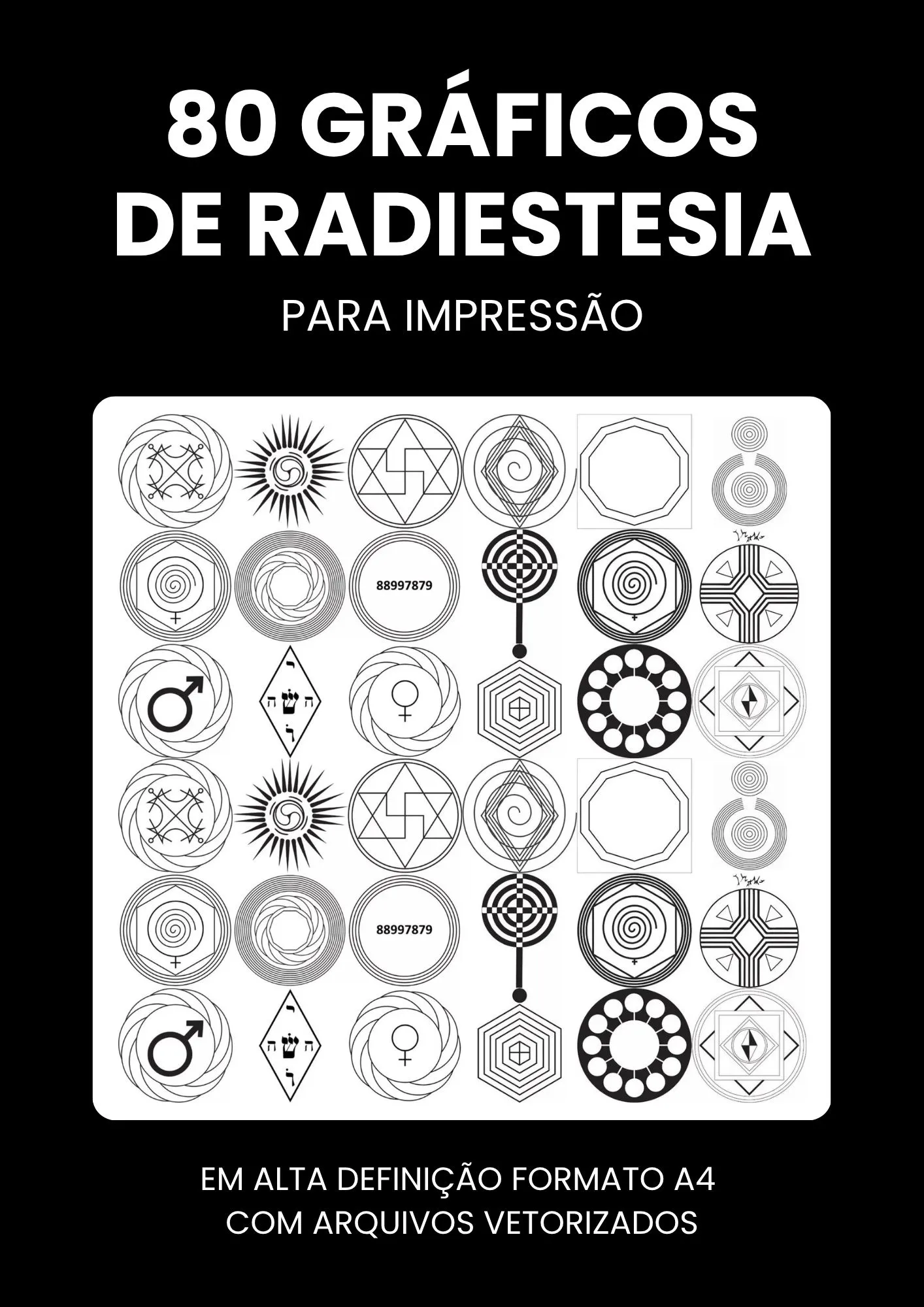 capa do e-book 80 Gráficos de Radiestesia Para Impressão