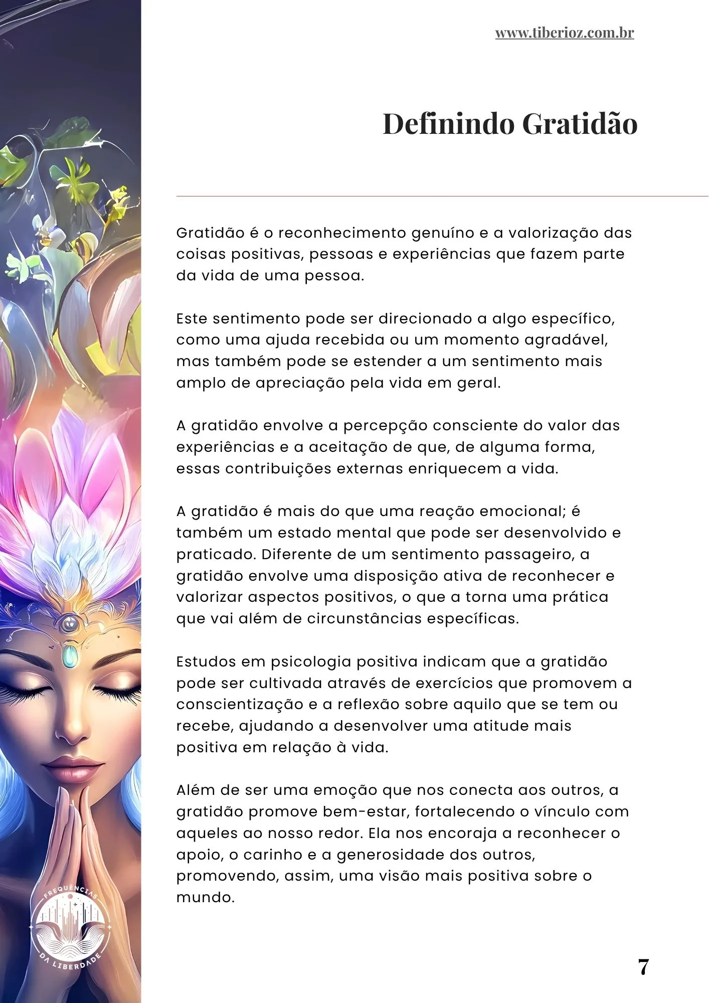 página interna do e-book 35 Exercícios Para Ter Gratidão