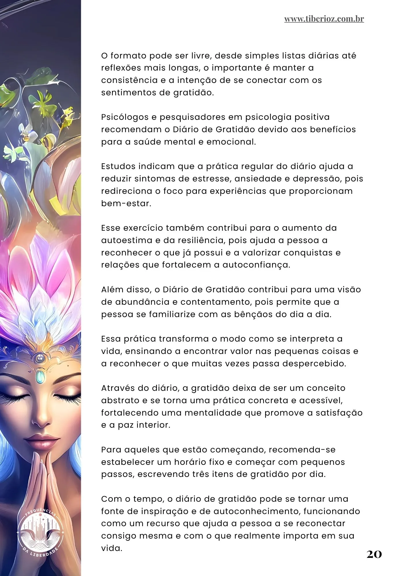 página interna do e-book 35 Exercícios Para Ter Gratidão