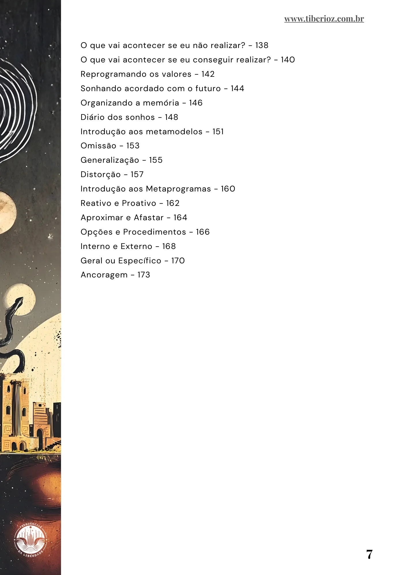 página interna do e-book Guia de PNL