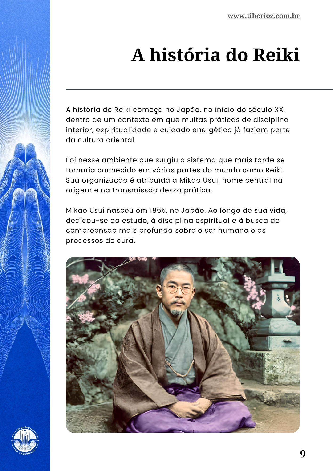 página interna do e-book Guia de Reiki para Iniciantes