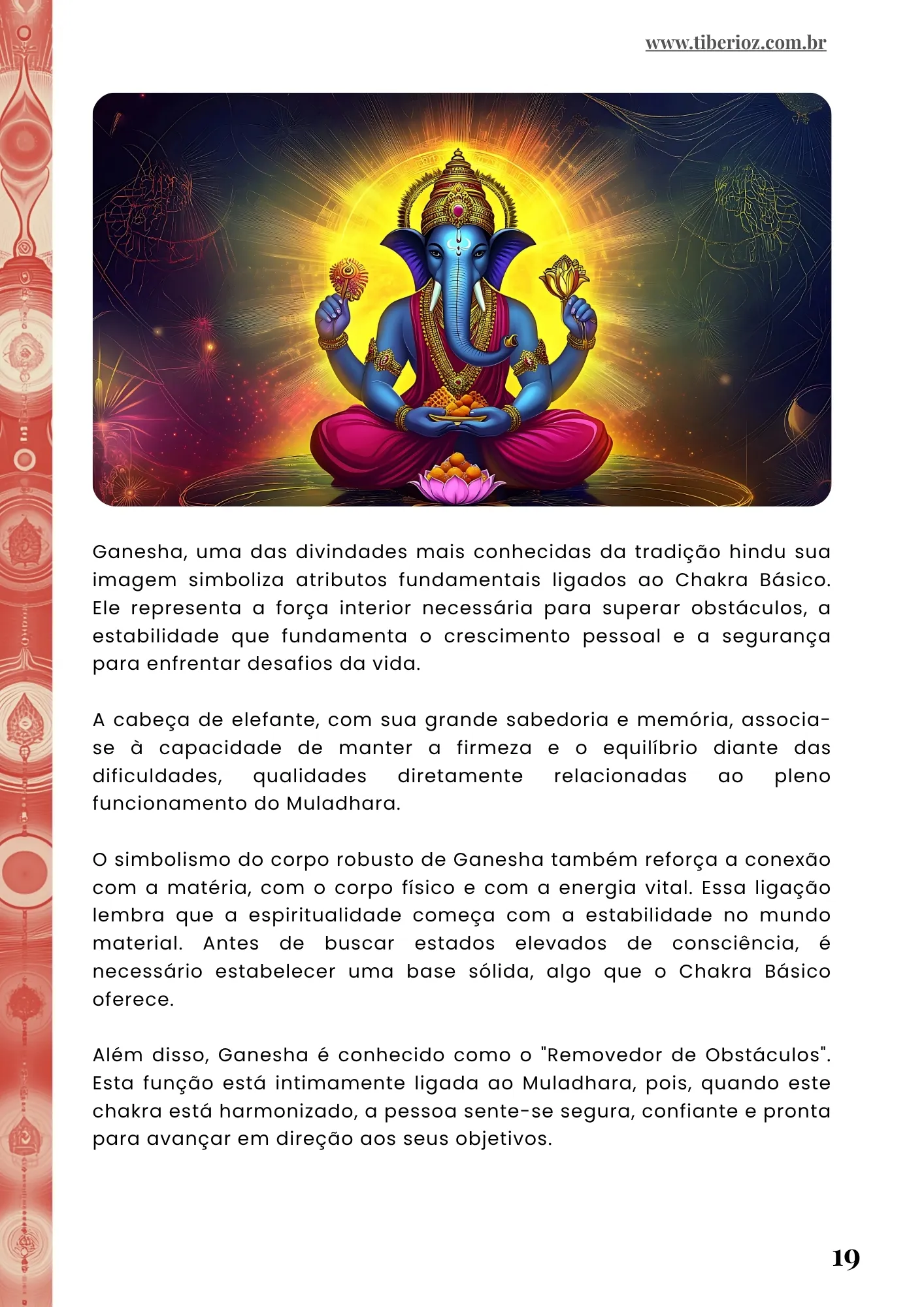 página interna do e-book Manual dos Chakras
