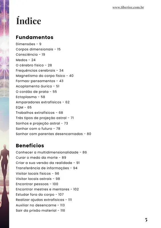 prévia do Manual de Projeção Astral Para Iniciantes