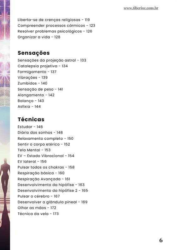 prévia do Manual de Projeção Astral Para Iniciantes